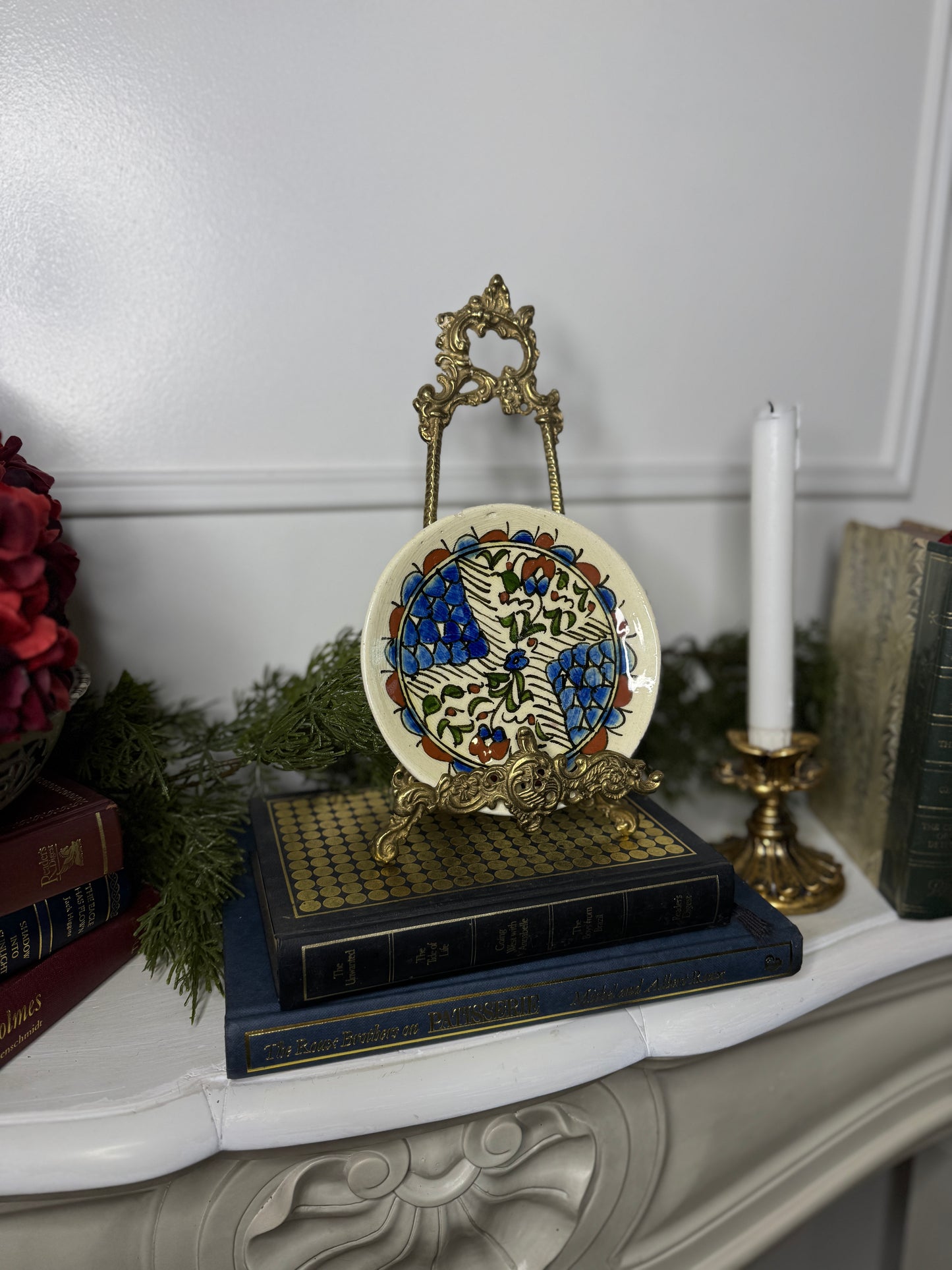 Vintage Hand Painted Small Collectable Wall Plate