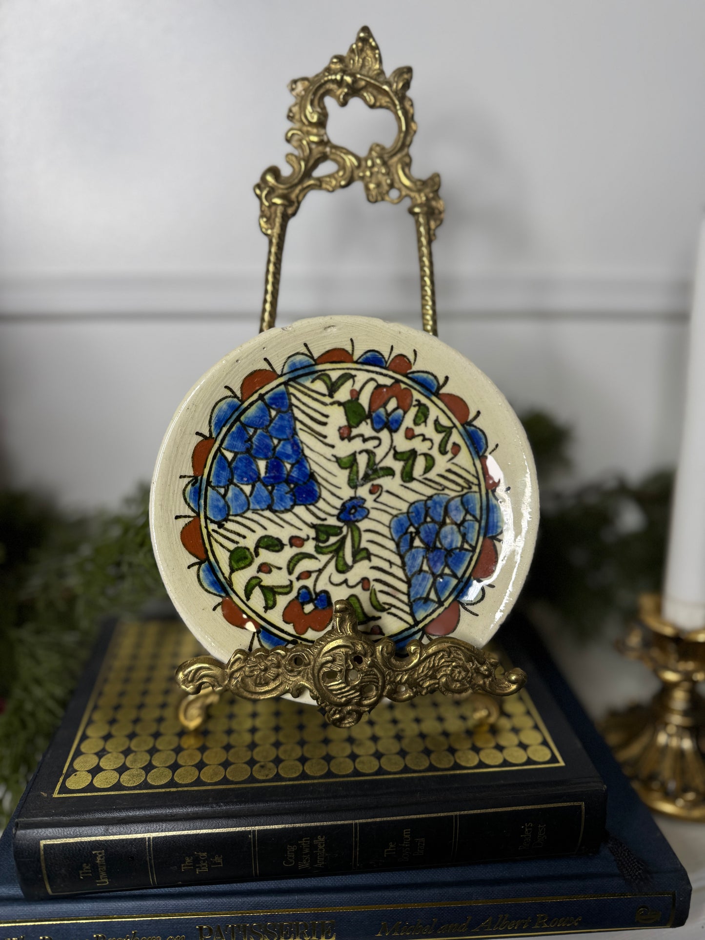 Vintage Hand Painted Small Collectable Wall Plate