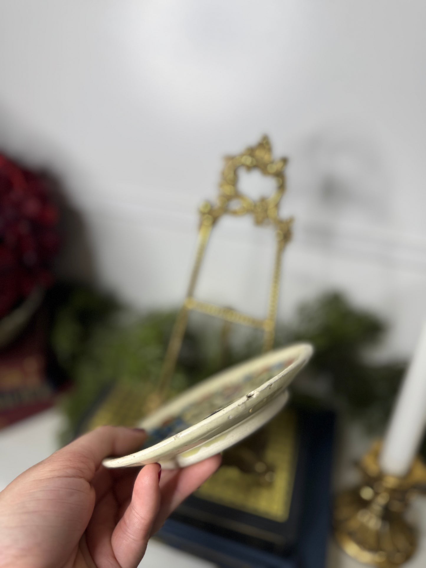 Vintage Hand Painted Small Collectable Wall Plate