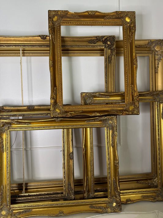 Vintage Gold Ornate Swept Sorélle Frame Collection - Pick your size