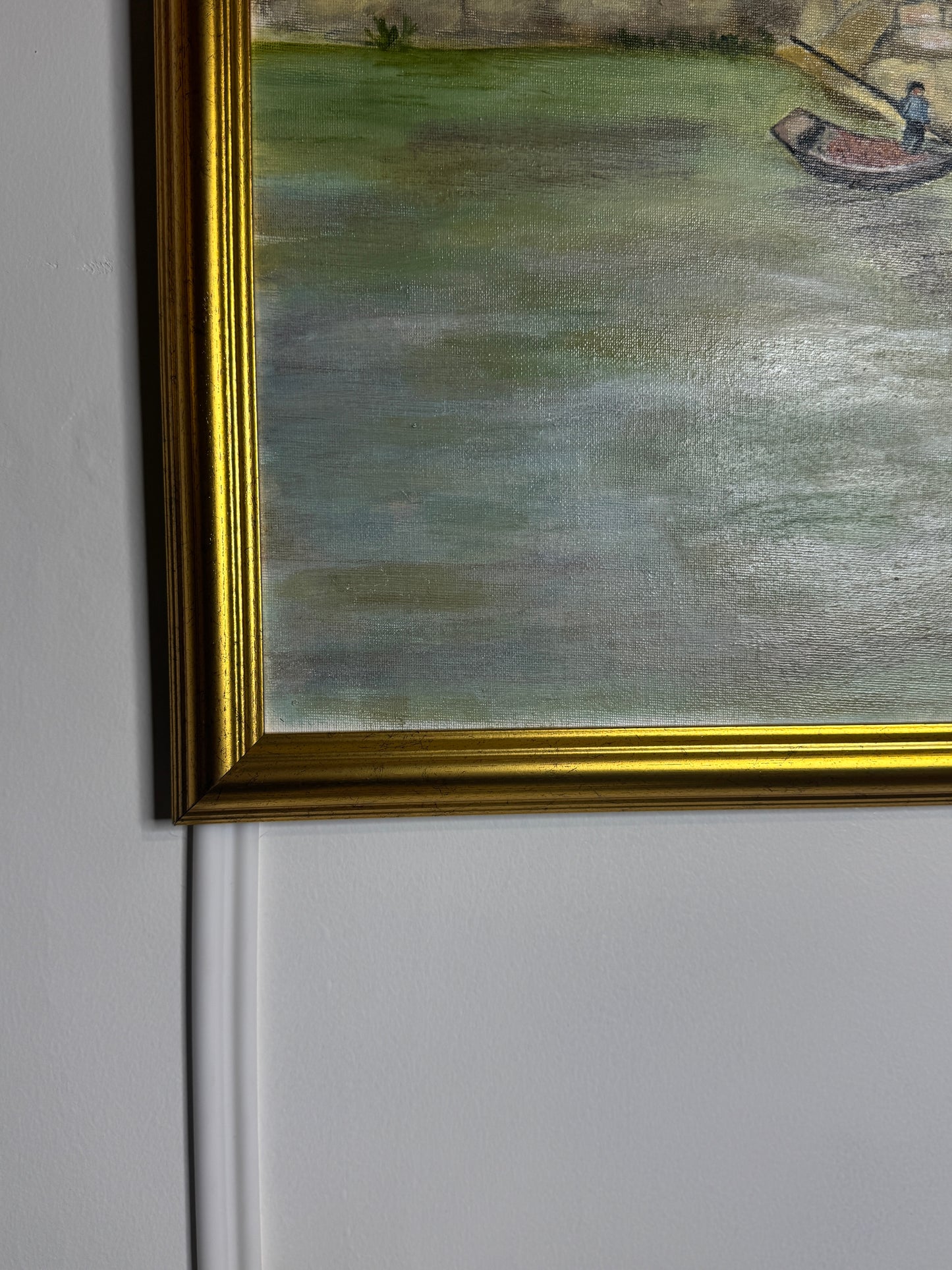 Large Oil Painting by N.G. Reynolds- UK Artist - Thailand Part 2 ( 83 x 66 cm )