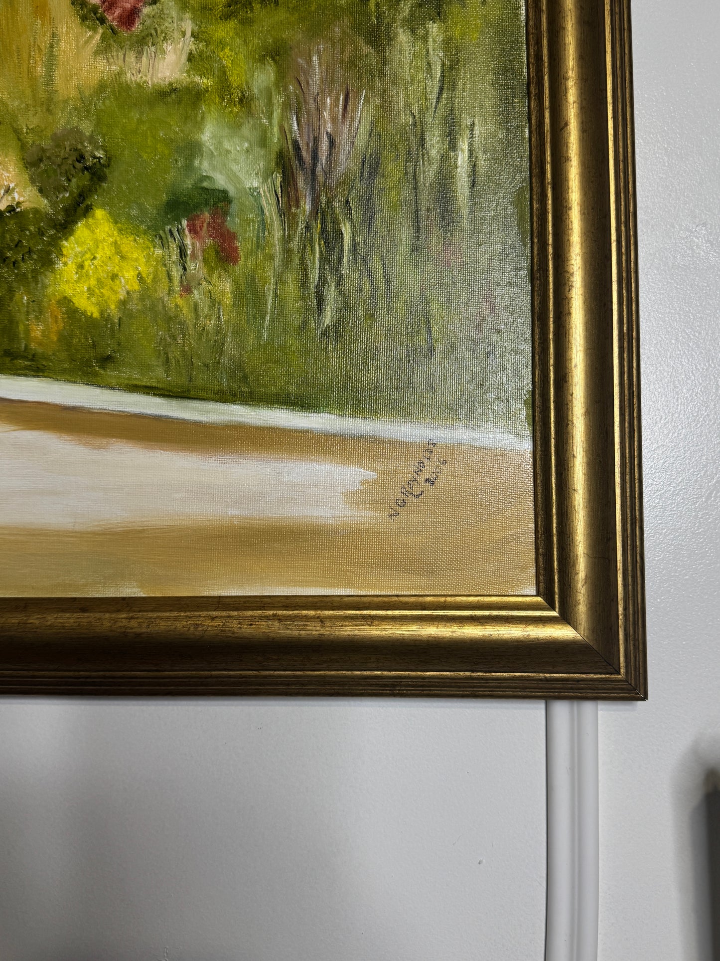 Large Oil Painting by N.G. Reynolds- UK Artist - Thailand Part 3 ( 86 x 70 cm )