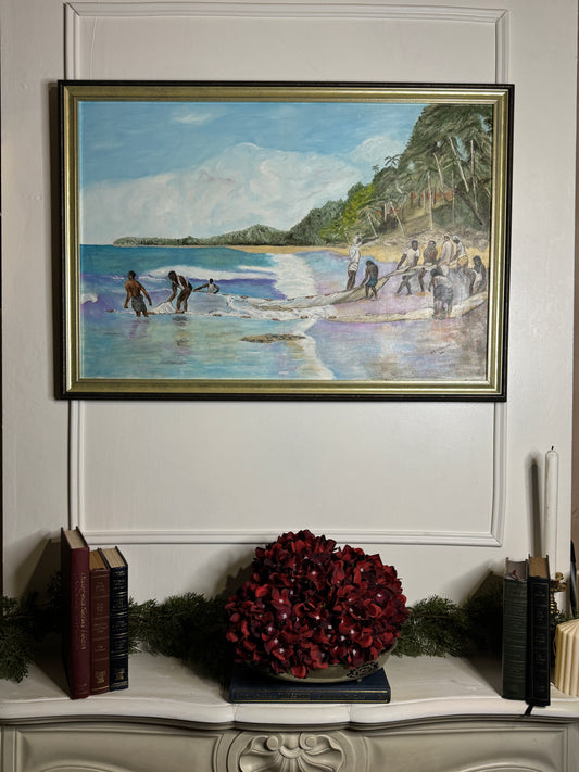 Large Oil Painting by N.G. Reynolds- UK Artist - Thailand Part 4 ( 83 x 58 cm )