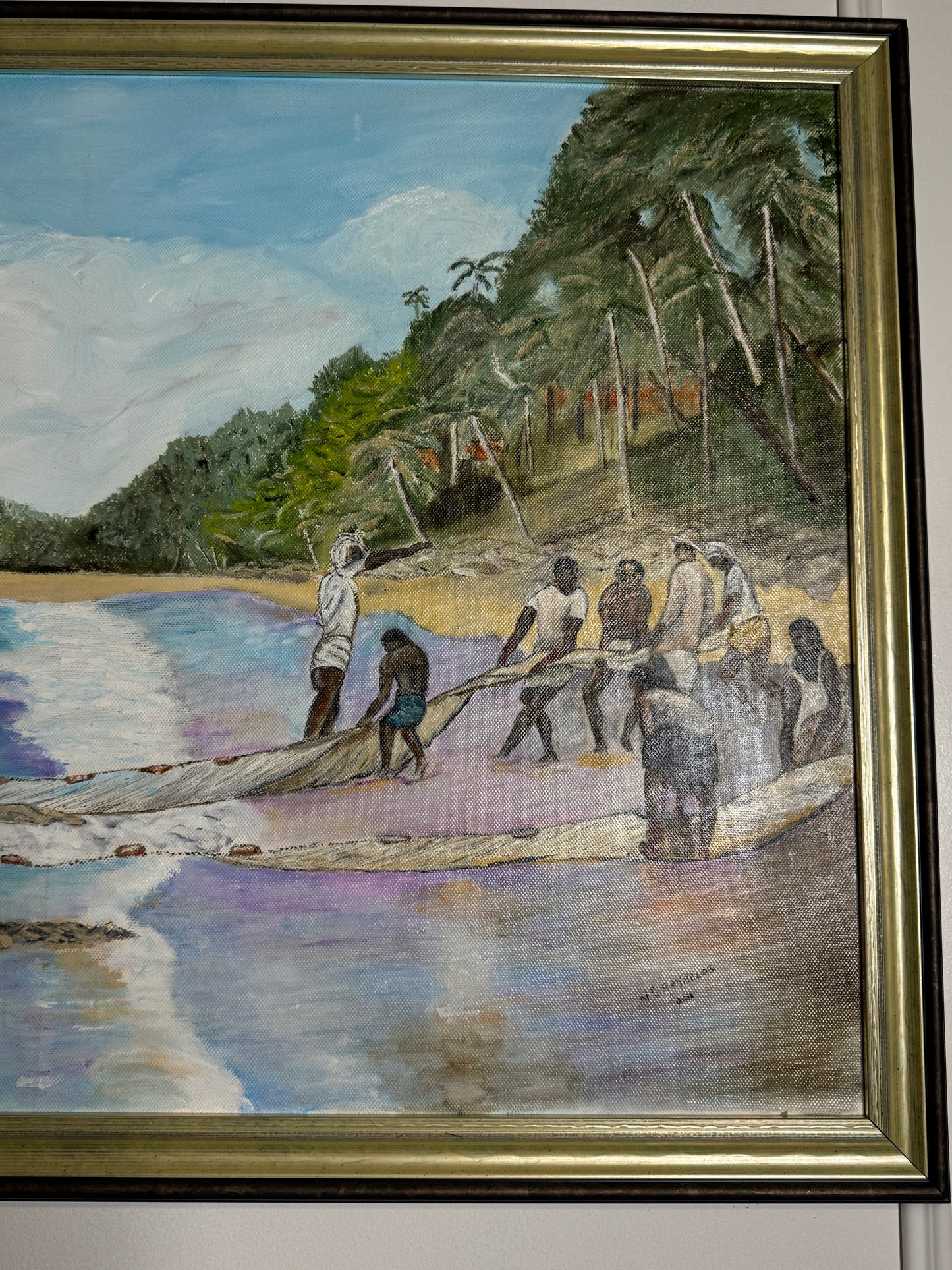 Large Oil Painting by N.G. Reynolds- UK Artist - Thailand Part 4 ( 83 x 58 cm )