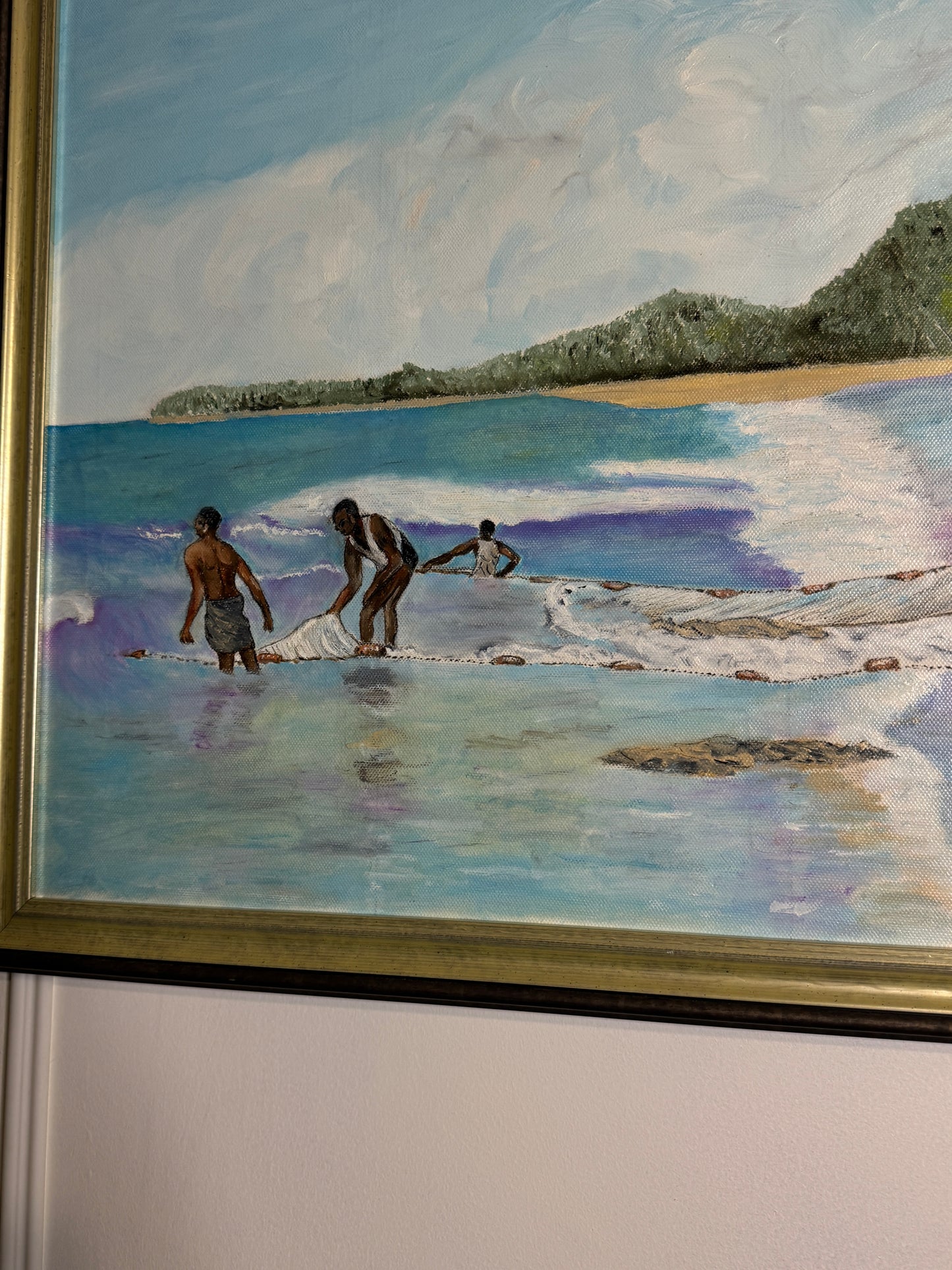 Large Oil Painting by N.G. Reynolds- UK Artist - Thailand Part 4 ( 83 x 58 cm )