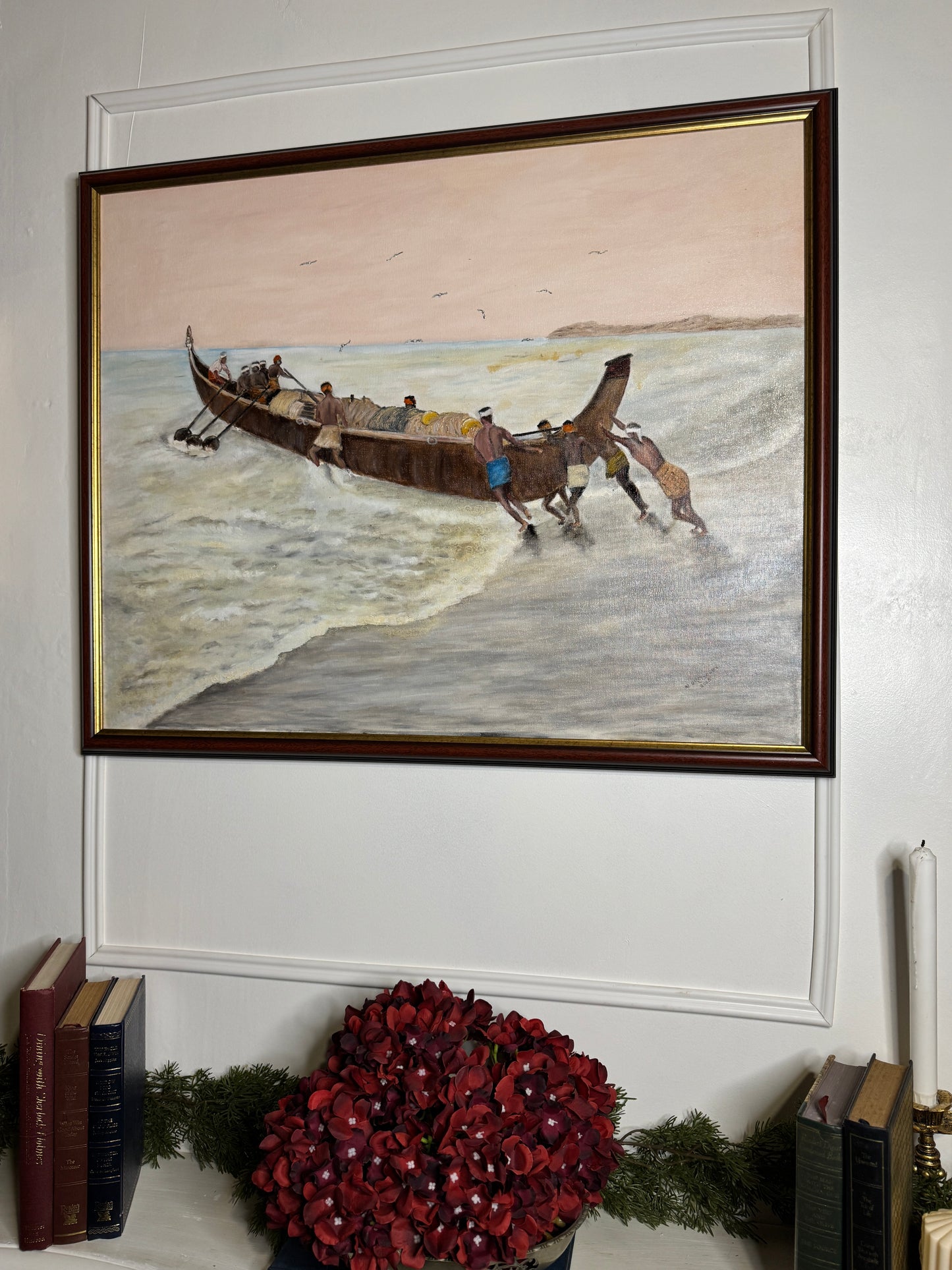 Large Oil Painting by N.G. Reynolds- UK Artist - Thailand Part 5 ( 82 x 67 cm )