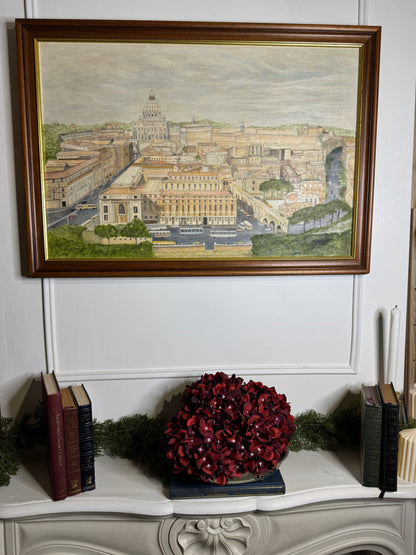 Large Oil Painting by N.G. Reynolds- UK Artist - Rome ( 85 x 60 cm