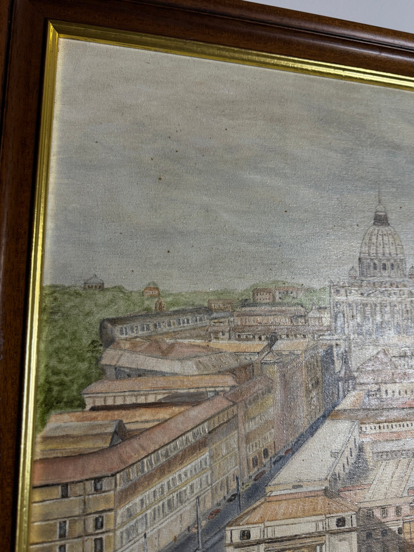 Large Oil Painting by N.G. Reynolds- UK Artist - Rome ( 85 x 60 cm