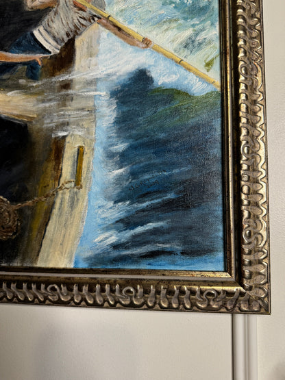 Large Oil Painting by N.G. Reynolds- UK Artist - ( 85 x 70 cm )