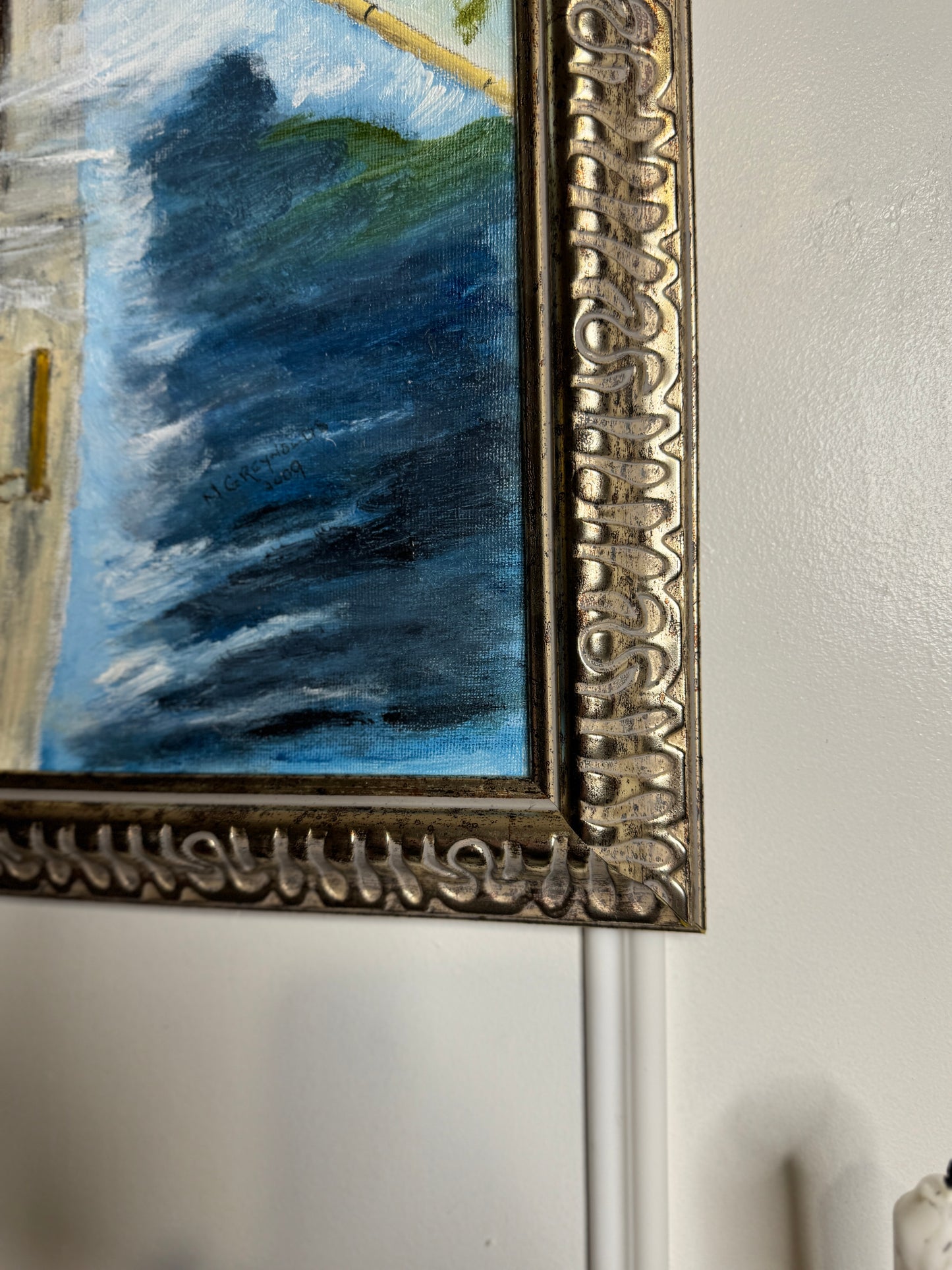 Large Oil Painting by N.G. Reynolds- UK Artist - ( 85 x 70 cm )