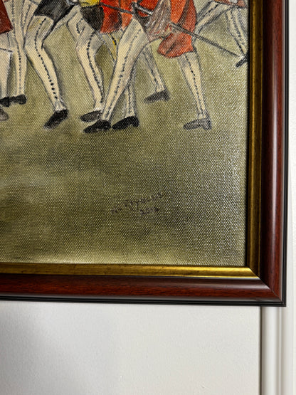 Large Oil Painting by N.G. Reynolds- UK Artist - Shadows of War ( 81 x 56 cm