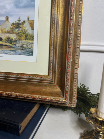 Bob Robert Richardson Signed Limited edition Print – “Across The Rye, Helmsley / Victorian Memories”