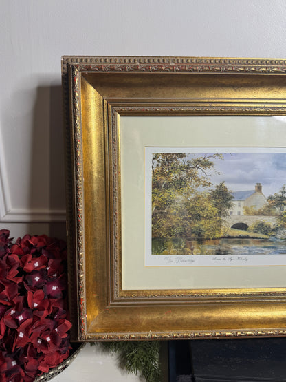 Bob Robert Richardson Signed Limited edition Print – “Across The Rye, Helmsley / Victorian Memories”
