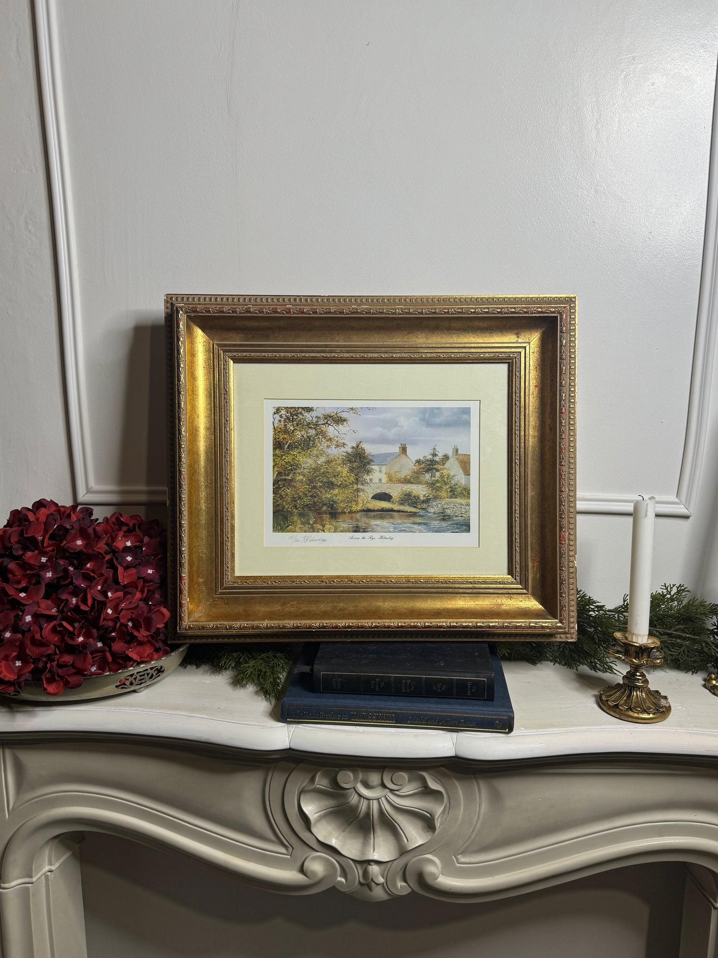 Bob Robert Richardson Signed Limited edition Print – “Across The Rye, Helmsley / Victorian Memories”