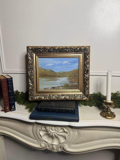 Vintage Oil On Board in a Luxurious Belvoir Ornate Gold Frame
