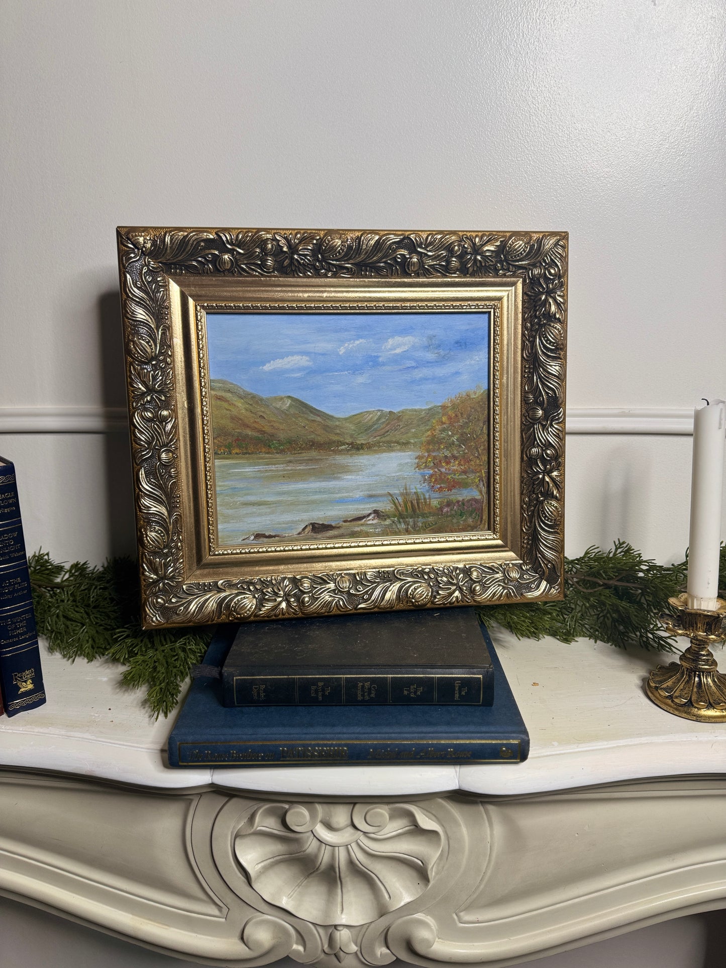 Vintage Oil On Board in a Luxurious Belvoir Ornate Gold Frame