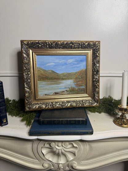 Vintage Oil On Board in a Luxurious Belvoir Ornate Gold Frame