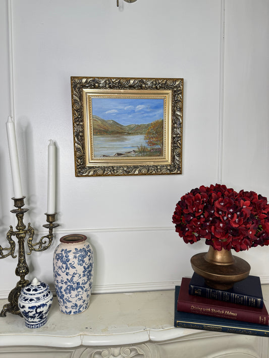 Vintage Oil On Board in a Luxurious Belvoir Ornate Gold Frame