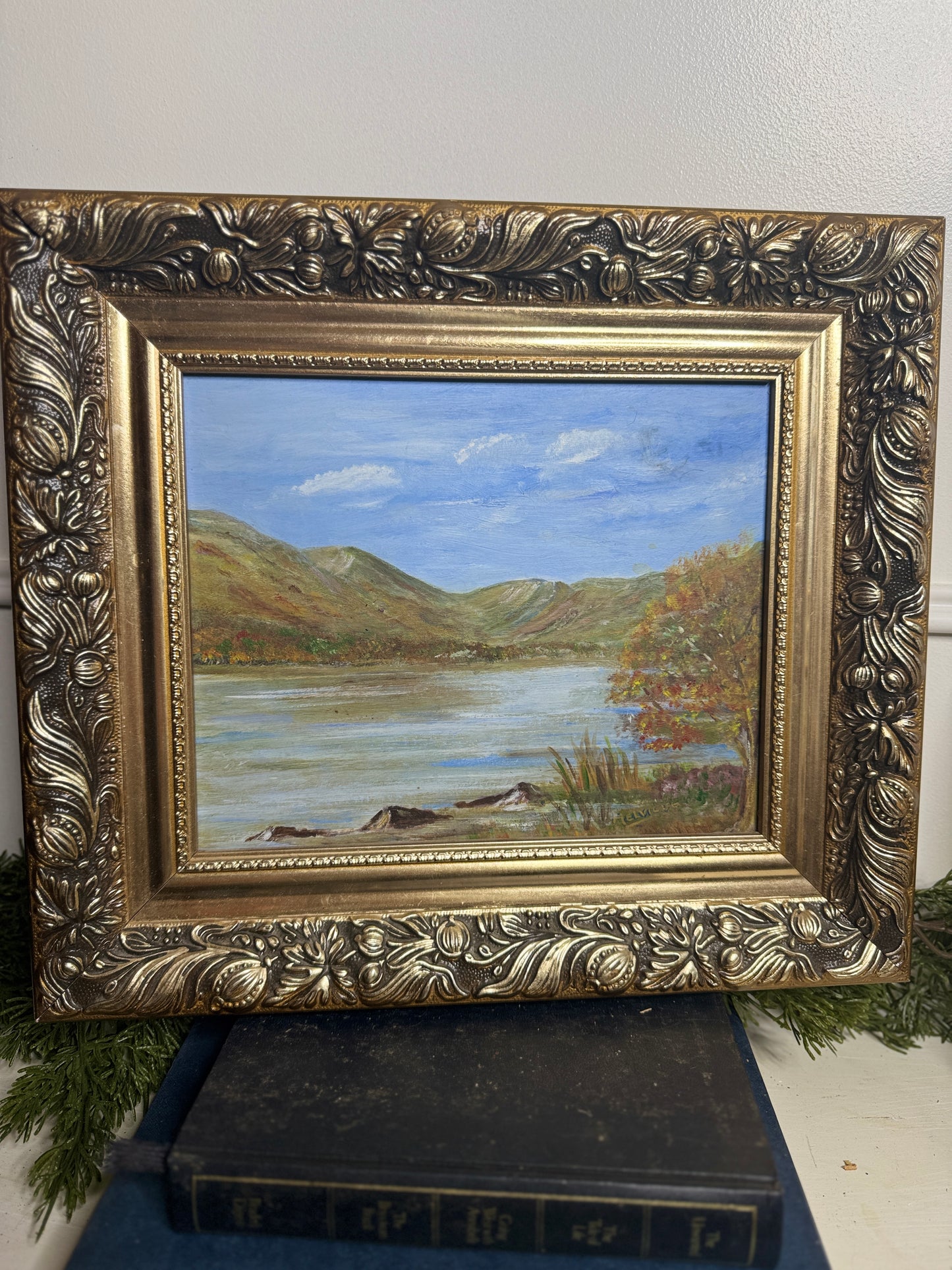 Vintage Oil On Board in a Luxurious Belvoir Ornate Gold Frame
