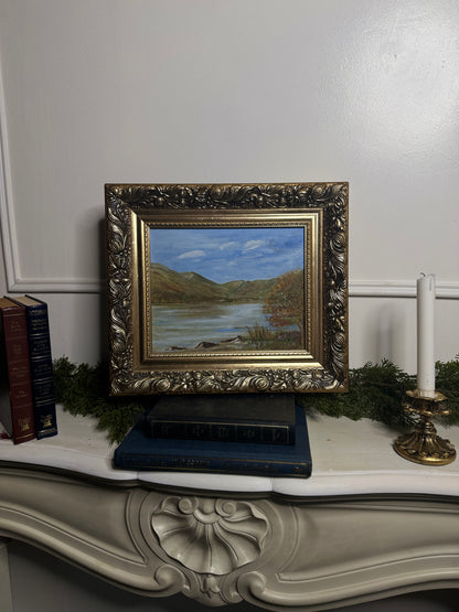 Vintage Oil On Board in a Luxurious Belvoir Ornate Gold Frame