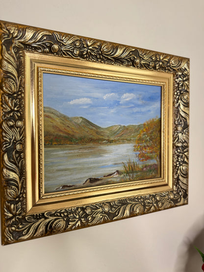 Vintage Oil On Board in a Luxurious Belvoir Ornate Gold Frame
