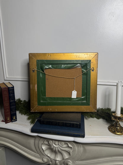 Vintage Oil On Board in a Luxurious Belvoir Ornate Gold Frame
