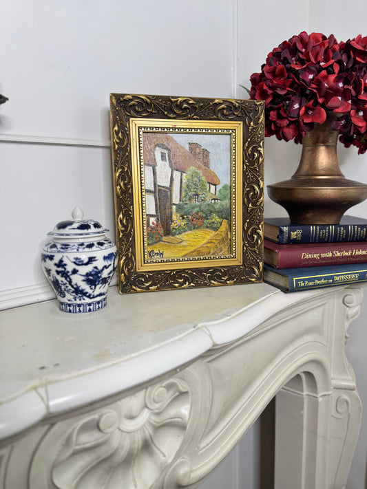 Small Oil Painting Signed by K. Broby in Elowen Frame