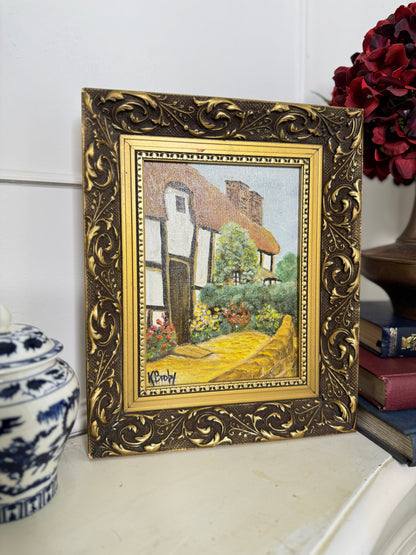 Vintage Extra Thick Ornate Wooden Elowen Frame