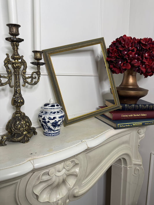 Vintage Blue & Gold French-Inspired Decorative Clarindale Frame