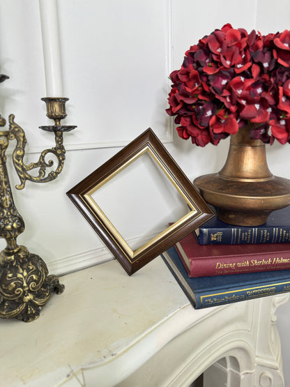 Antique Wooden Double  Mini Braymorei Frame