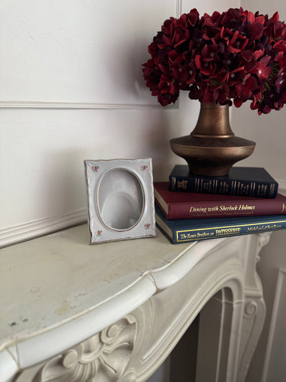 Vintage Small Ceramic Photo Frame – Unique Handcrafted Design