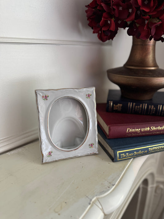 Vintage Small Ceramic Photo Frame – Unique Handcrafted Design