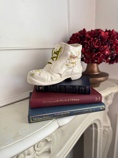 Vintage 1980s Ceramic Boot Planters