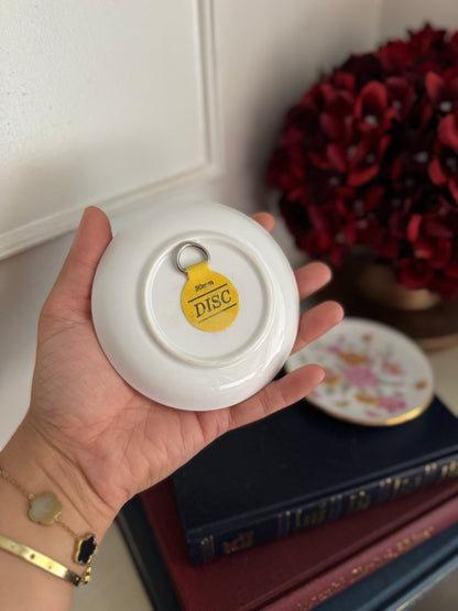 Vintage Ceramic Matching Mini Wall Plate Pair