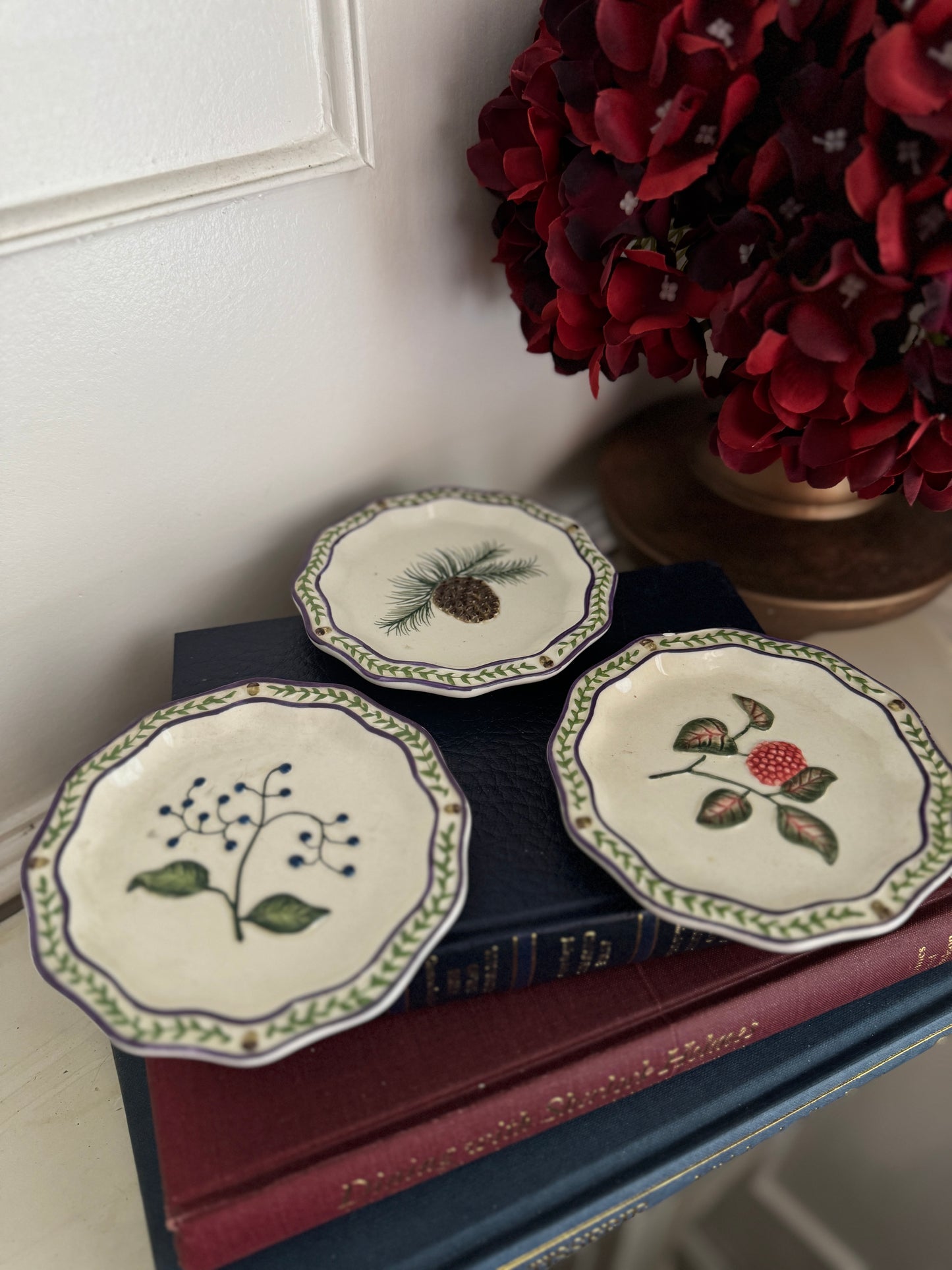 The Petite Trio Vintage Ceramic Plate Mini Gallery Wall Set