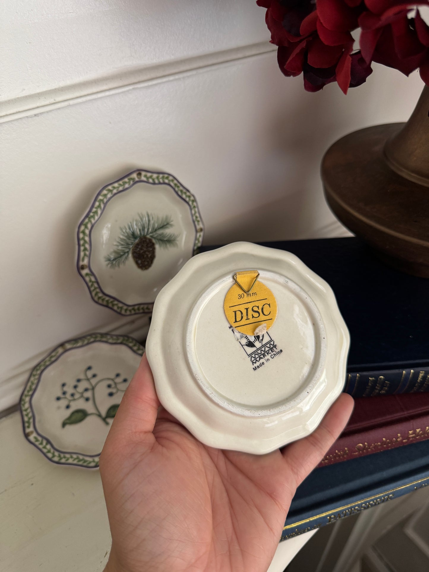 The Petite Trio Vintage Ceramic Plate Mini Gallery Wall Set