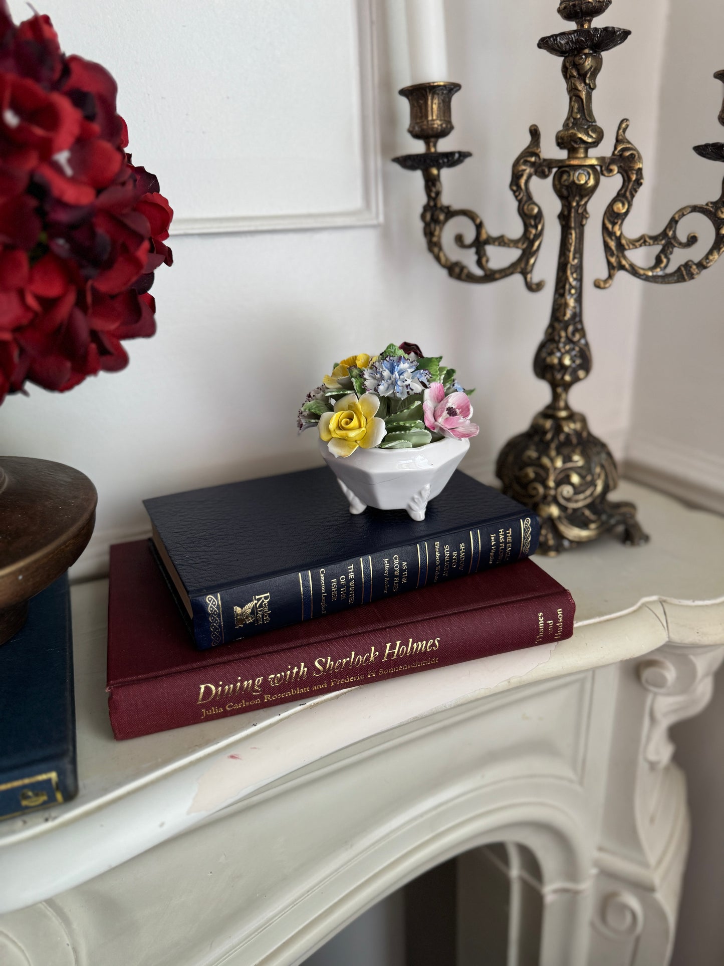 Vintage Royal Doulton Hand Painted Flower Pot Decor