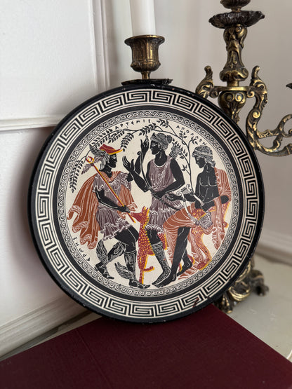 Vintage Hand Painted Greek Collectable Wall Plate