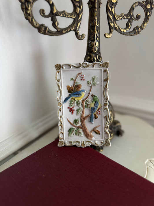 Charming Collectible Ceramic Wall Mini Bird Decor