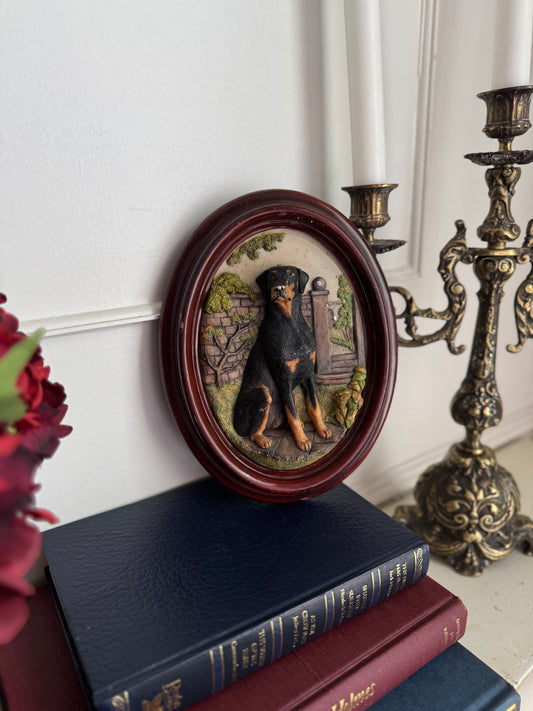 Classic Canine Vintage 3D Dog Wall Plaque Art