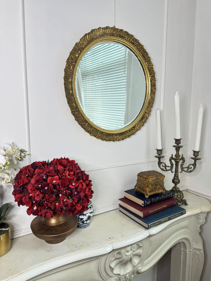 The Glided Halo Vintage Gold Bevelled Wall Mirror
