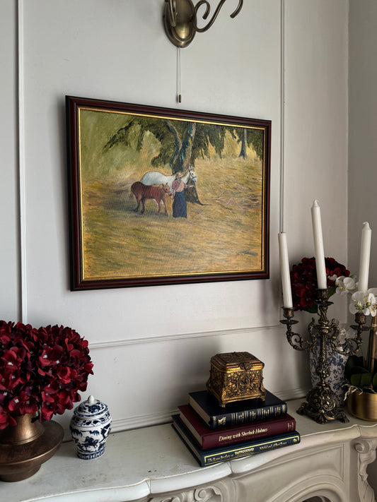 Whispers Across the Meadow - Original Oil Painting by N.G. Reynolds