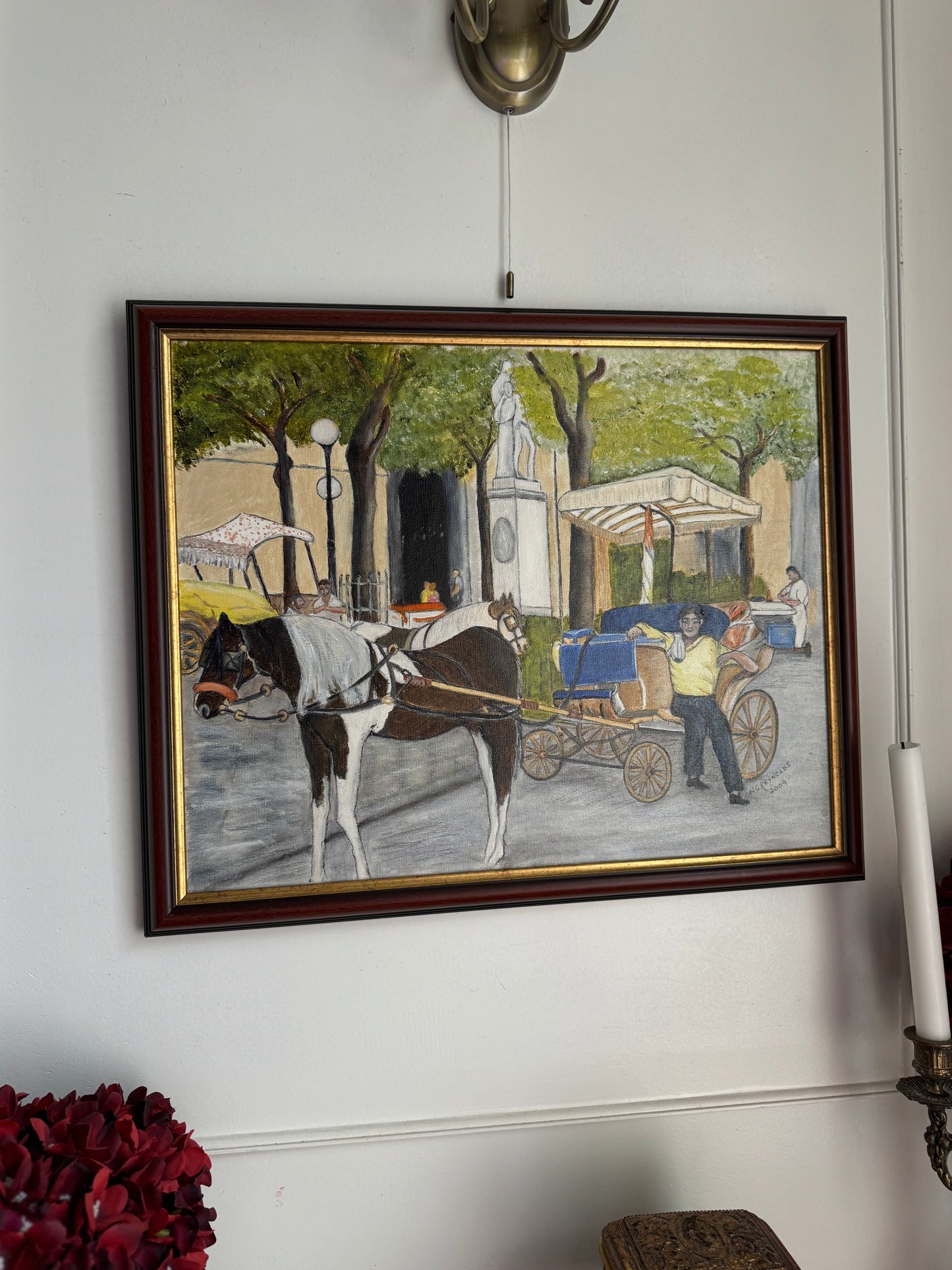 Carriage Through Time - Original Oil Painting by N.G. Reynolds