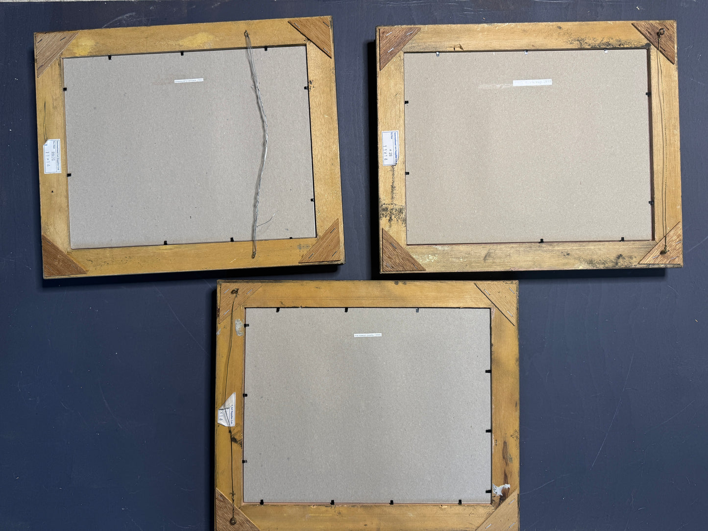 Thomas Kinkade Gallery Wall Set in Ornate Gold Louis-Style Frames