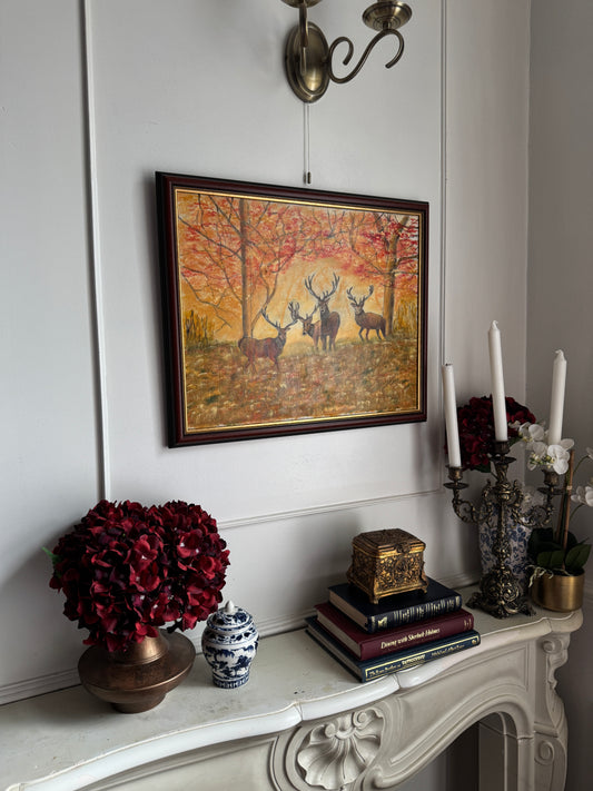 The Gentle Watchers of Fall - Original Oil Painting by N.G. Reynolds