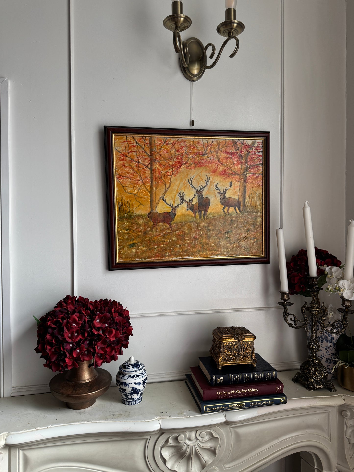 The Gentle Watchers of Fall - Original Oil Painting by N.G. Reynolds