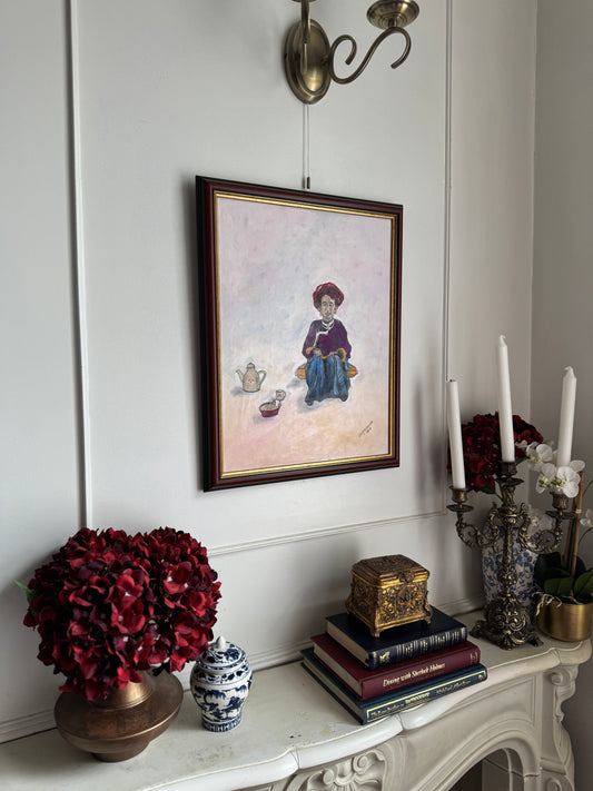 Stories in Her Silence- Original Oil Painting by N.G. Reynolds