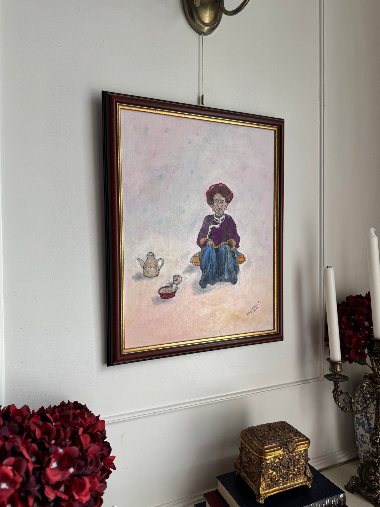 Stories in Her Silence- Original Oil Painting by N.G. Reynolds