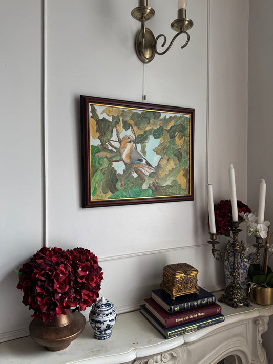Song Among the Leaves - Original Oil Painting by N.G. Reynolds