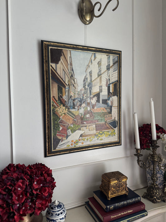 Sorrento’s Morning Hustle - Original Oil Painting by N.G. Reynolds
